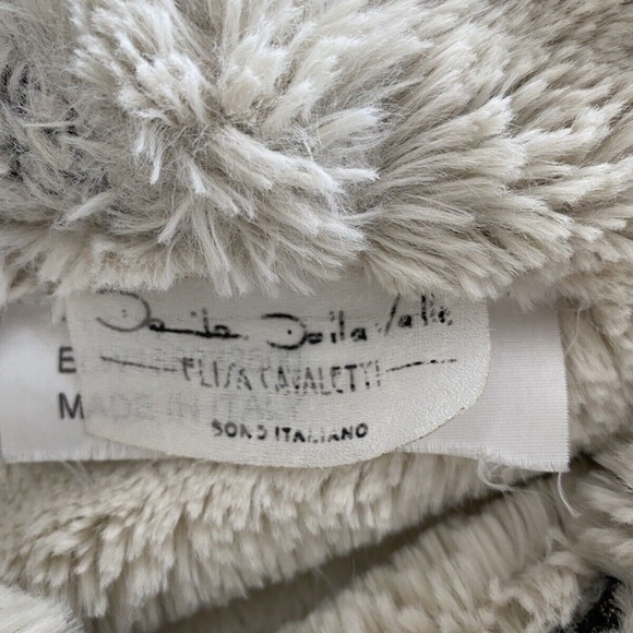 Elisa Cavaletti Daniela Dallavalle teddy jacket sz S beige Made in Italy - Picture 5 of 14